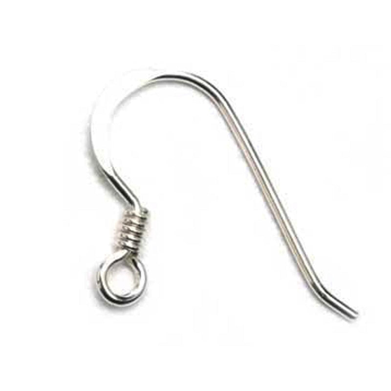 Sterling Silver Shepherd Hook Coil Only - Pack of 12 - Otto Frei