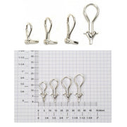 Sterling Silver Standard Omega Ear Clips - Otto Frei