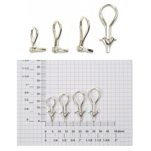 Sterling Silver Standard Omega Ear Clips - Otto Frei