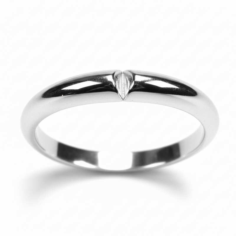 Sterling Silver Ring Shank With Flat Ends 3.5 mm to 2.2 mm