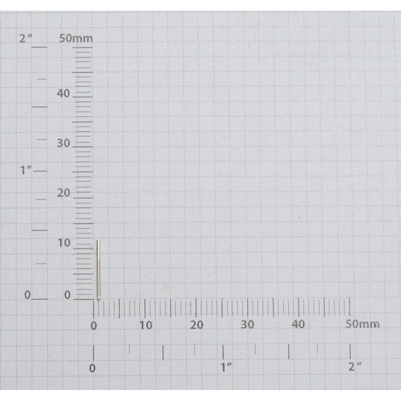 Sterling Silver Threaded Earring Posts .034" x .437" - Pack of 12 - Otto Frei