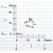 Sterling Silver Tube Crimps 1.0x1.0mm - Packs of 12 - Otto Frei
