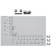 Sterling Silver Tube Hinge Joint for Rivet Pinstems - Packs of 3 - Otto Frei