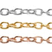 Sterling Silver, Yellow & Pink Gold Filled Round Cable Chain 1.9mm - 5 Ft. (60 Inch) Pack - Otto Frei