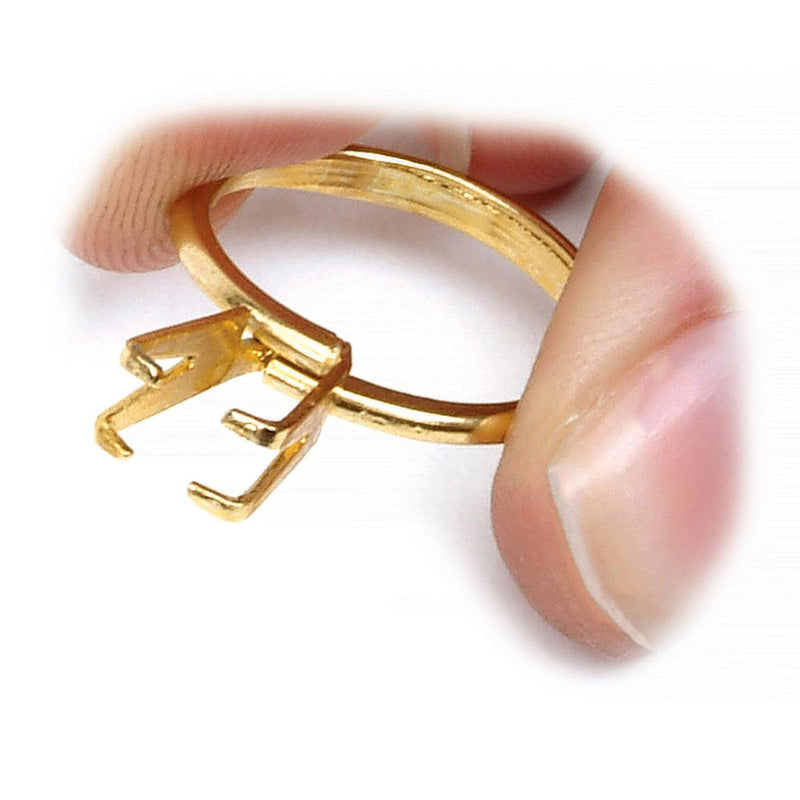 Stone Holder Rings, Large Gold - Otto Frei