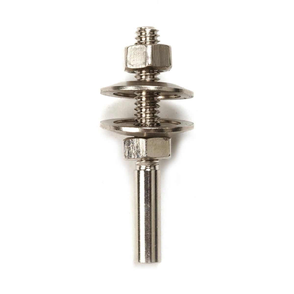 Straight Threaded Mandrel with 2 Nuts | 1/4