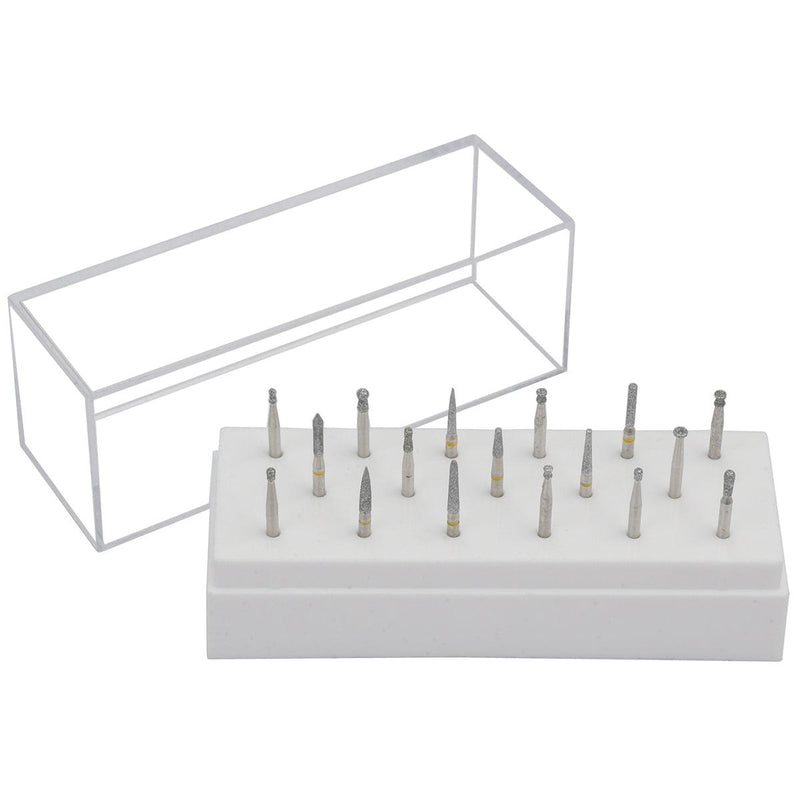 SummaPoint 17 Piece Diamond Burs Set #2- 1/16'' Shanks-Small Sizes - Otto Frei