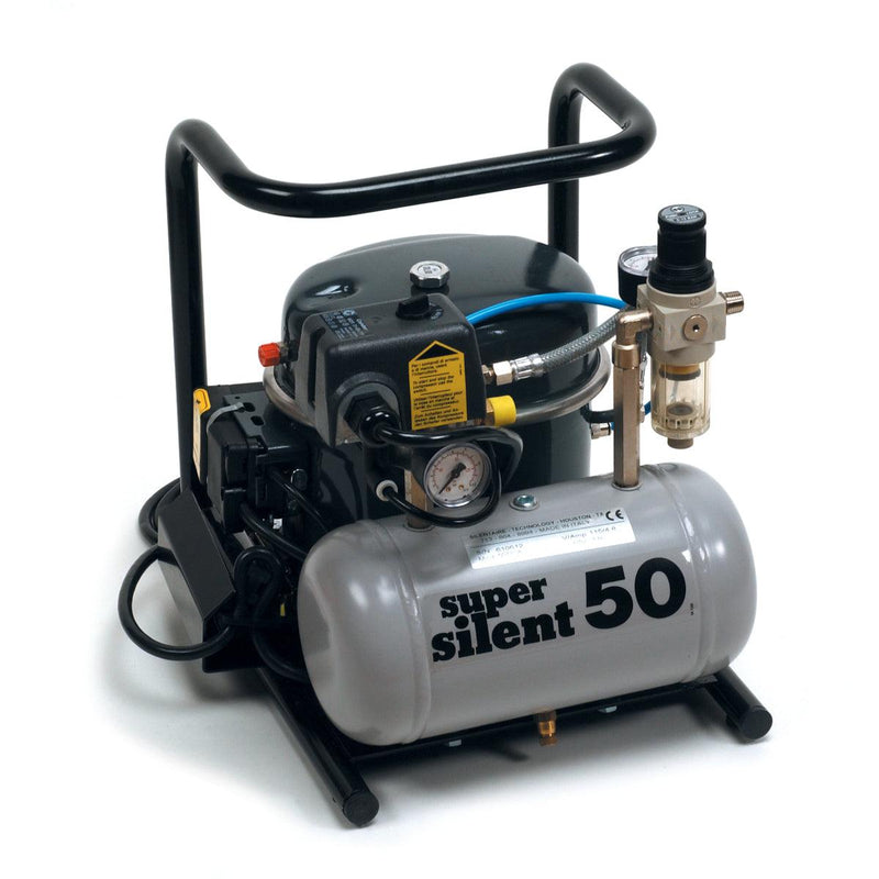 Super Silent 50-TC Air Compressor 1/2 HP 0.9 Gallon Tank - Otto Frei
