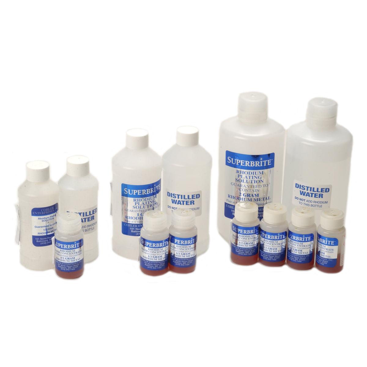 Superbrite Rhodium Plating Bath Concentrate Kits | Cohler — Otto Frei