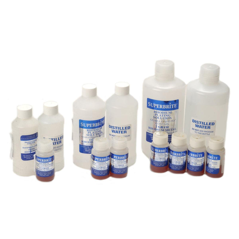 Superbrite Rhodium Plating Solution UPS Kits - Otto Frei