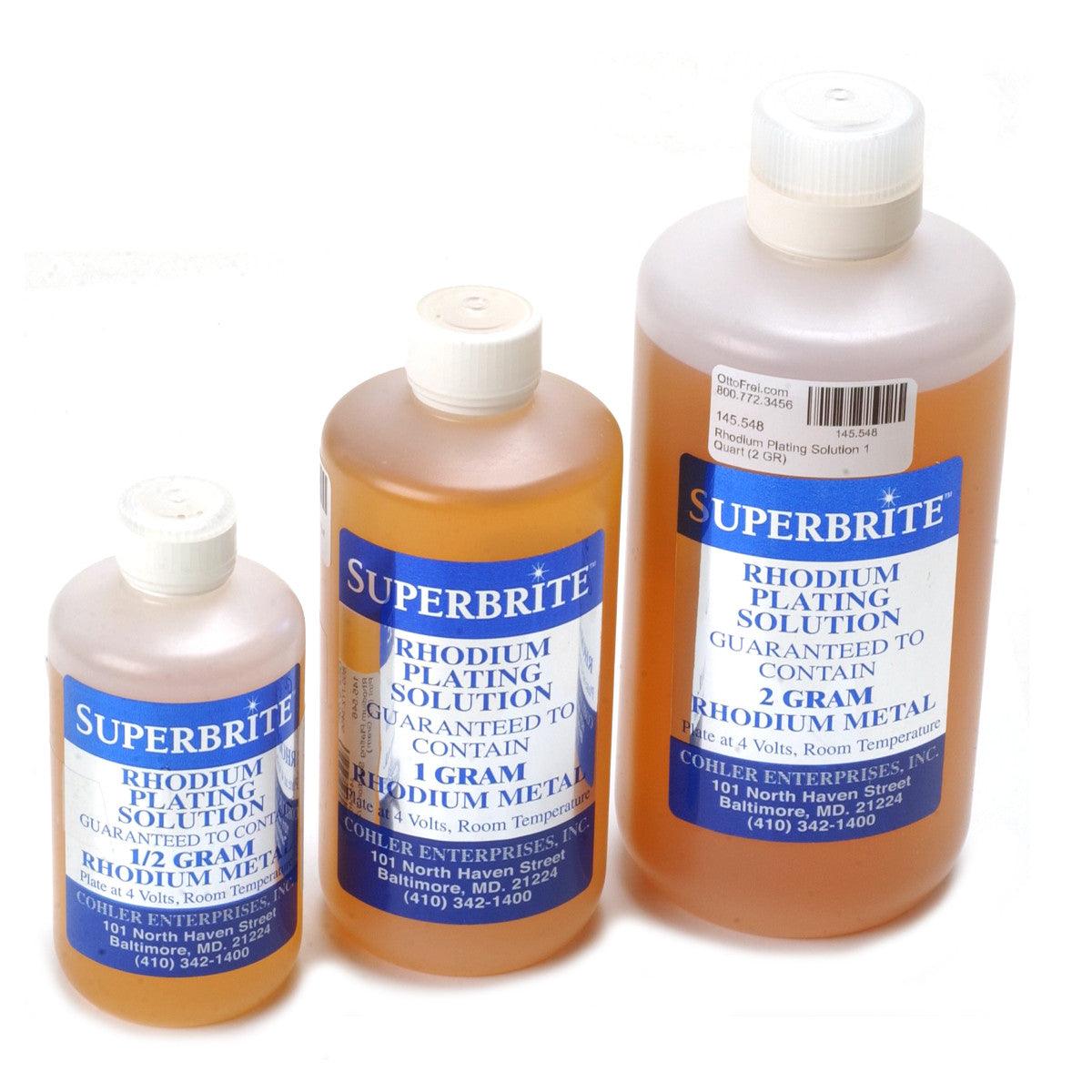 Liquid Rhodium Superbrite Rhodium Plating Solution | Ready-to-Use: Otto Frei