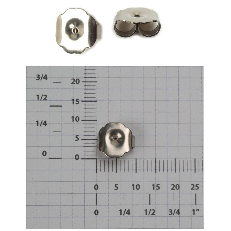 Surgical Stainless Steel Monster Friction Earring Backs-Packs of 144 - Otto Frei