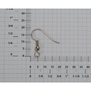 Surgical Steel Shepherd Hook with Imitation Rhodium Plated Bead & Coil-Pack of 144 - Otto Frei