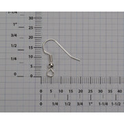Surgical Steel Silver Color Shepherd Hook with Bead & Coil- Pack of 144 - Otto Frei