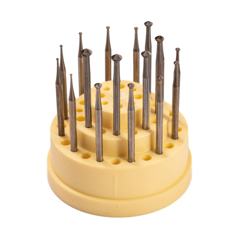Swiss 90 Degree Hart Bur Kit 17 Pieces 0.90mm To 4.00mm - Otto Frei
