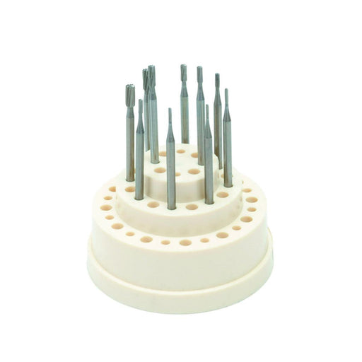 Swiss Cylinder Square Plain Cut Bur Kit 10 Pieces. 0.8mm to 2.70mm - Otto Frei