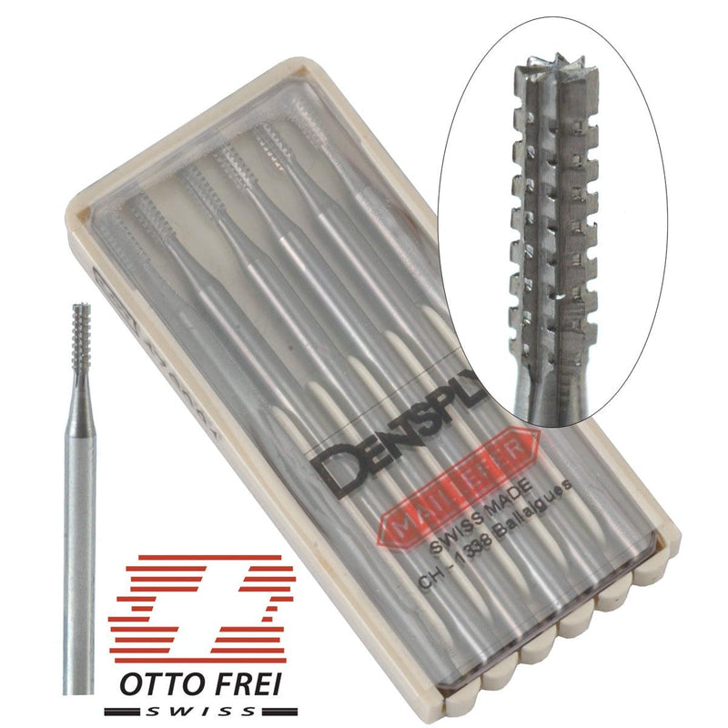 Swiss Fig. 34 Cylinder Square Cross Cut Burs .70mm-2.70mm - Otto Frei