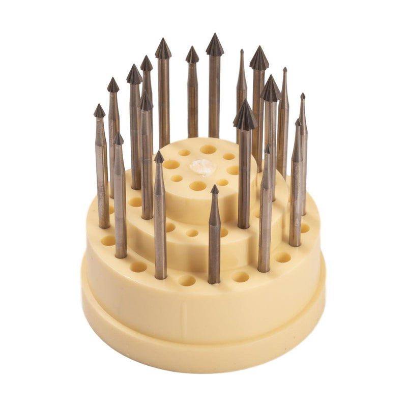Swiss Fig. 5 Bur Cone .90 to 5.00mm 19PC Kit - Otto Frei