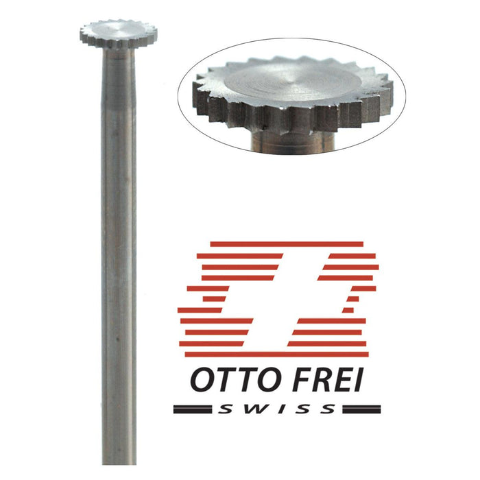 Swiss Fig. K Thin Saw Edge Wheel Burs 4.0mm-10.00mm - Otto Frei