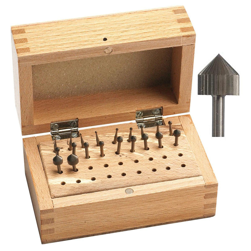 Swiss Setting Bur Master Kit 20 Pieces-1.00mm to 8.00mm - Otto Frei
