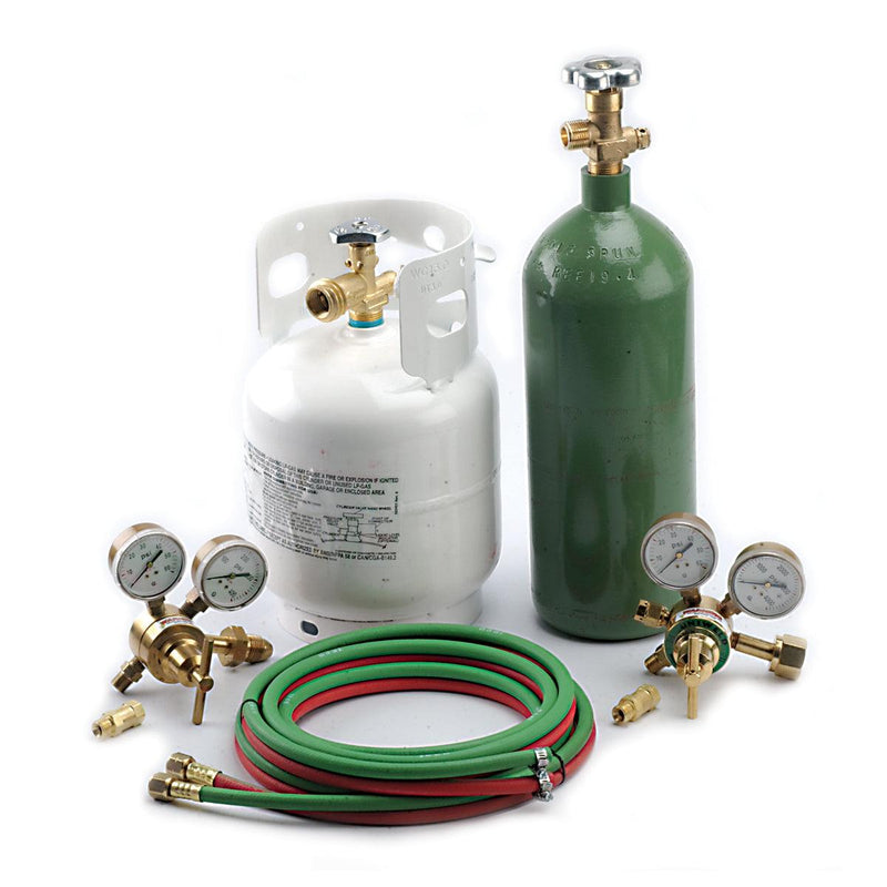 Swiss Torch-Swiss Torch II Tank, Gauges & Hose Kit For Oxygen & Propane - Otto Frei