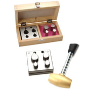 Teardrop Shaped Set of 4 Disc Cutters in Wood Box - Otto Frei