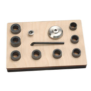 The RinGenie A100 Side Helper Kit with 8 Collets and Wood Stand - Otto Frei