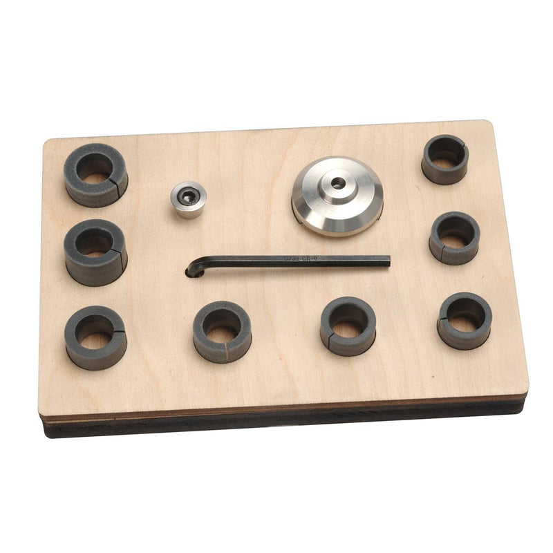 The RinGenie A100 Side Helper Kit with 8 Collets and Wood Stand - Otto Frei