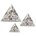 Zirconia cúbica facetada triangular con esquinas afiladas - 3mm (.10ct)