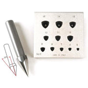 Trillion Bezel Block Small 4mm to 14mm 11 Holes 17 Degree - Otto Frei