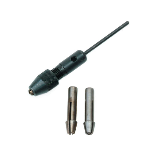 Twist Drill Adaptor Chuck With 3 Collets On 3/32" Shank Large 0.00mm To 2. - Otto Frei