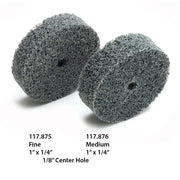 Unmounted Miniature 1" Satin Finish Buffs with 1/8" Center Hole - Otto Frei