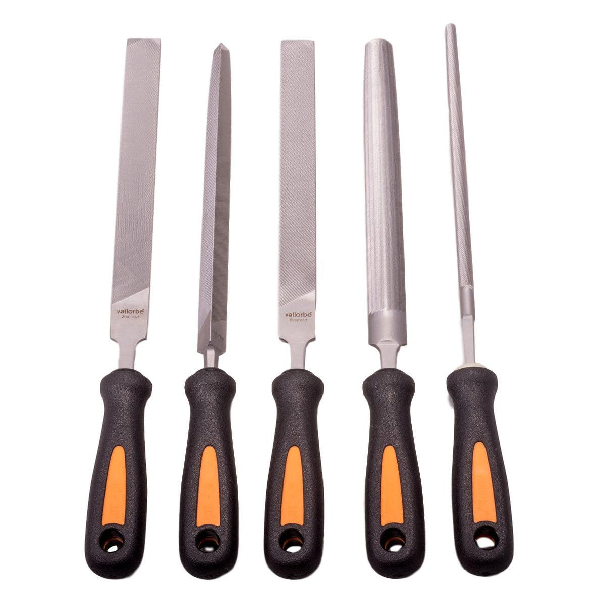 Vallorbe LS ECO 8" Machinist File Set of 5 with Handles