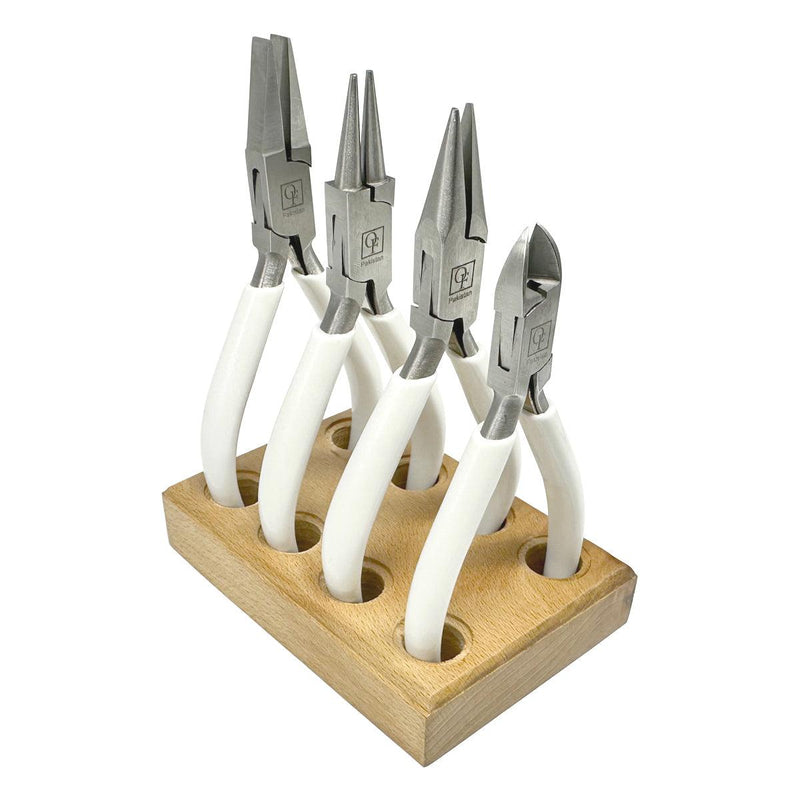 Value Line 5" Pliers Kit of 4 on Wood Stand - Otto Frei