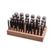 Value Line Dapping Punches on Wood Stand Set of  36 - Otto Frei