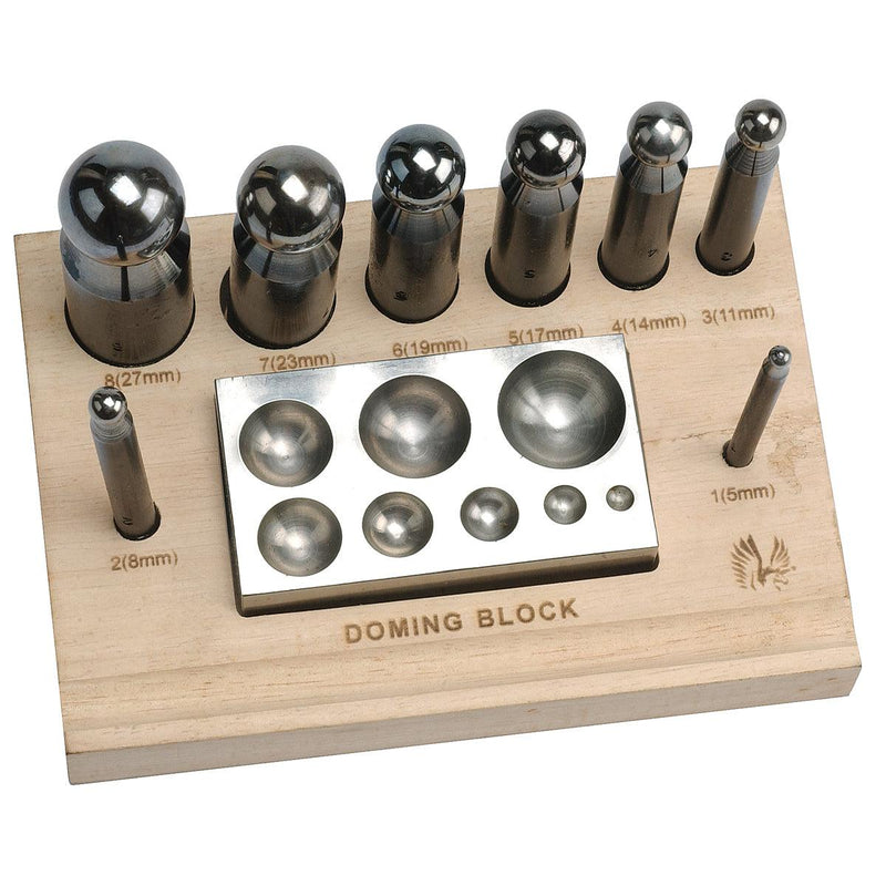 Value Line Matched Dapping Punch & Block Set of 8 - Otto Frei