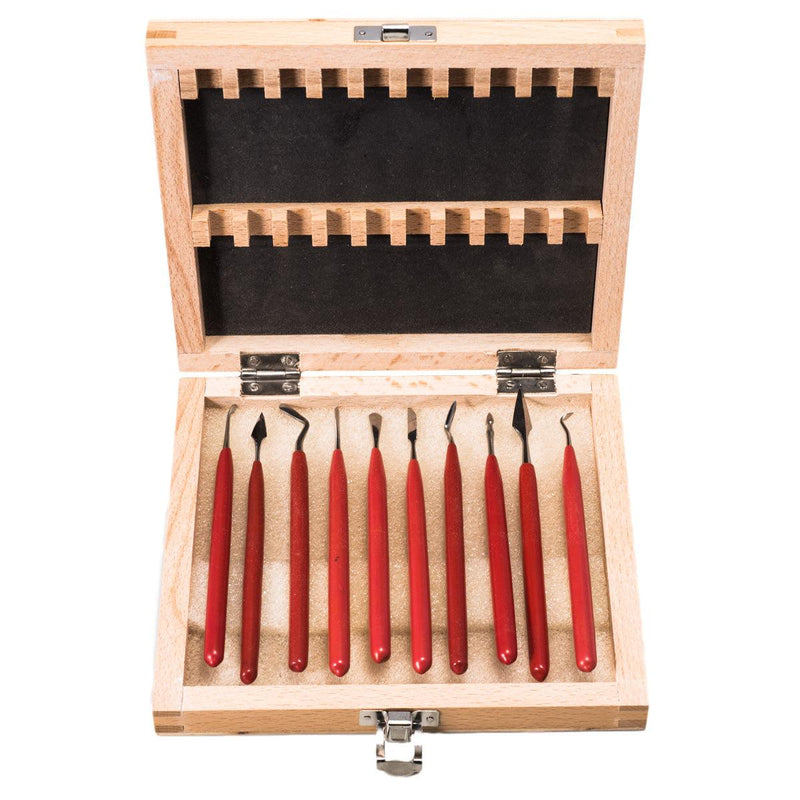 Wax Carver Set 10 In Wood Box - Otto Frei