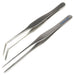 Wedged Tip Nickel Plated Steel Soldering Tweezers - Otto Frei