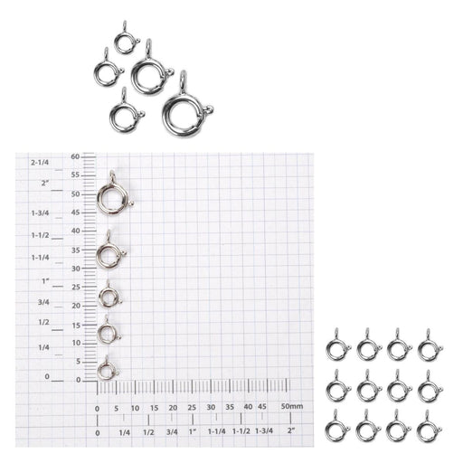 White Gold Filled Spring Ring - Pack of 12 - Otto Frei
