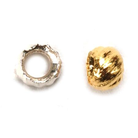 White Plated & Gold Plated Bead Crimps-2.5mm - Packs of 144 - Otto Frei