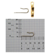 White Plated & Yellow Plated Lengthener Hooks - Pack of 12 - Otto Frei