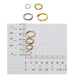 White Plated & Yellow Plated Oval Jump Rings - Packs of 144 - Otto Frei