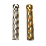 White Plated or Yellow Plated Bolo Tip Assembly Ribbed Shape - Sold in packs of 10 - Otto Frei