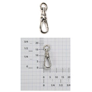 White Rhodium Plated Brass Swivel-19mm x 6mm - Otto Frei