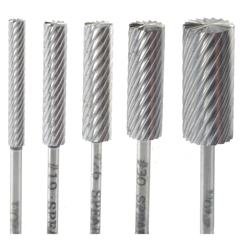 Wolf HSS Cylinder Wax Burs 3.30mm-11.10mm - Otto Frei