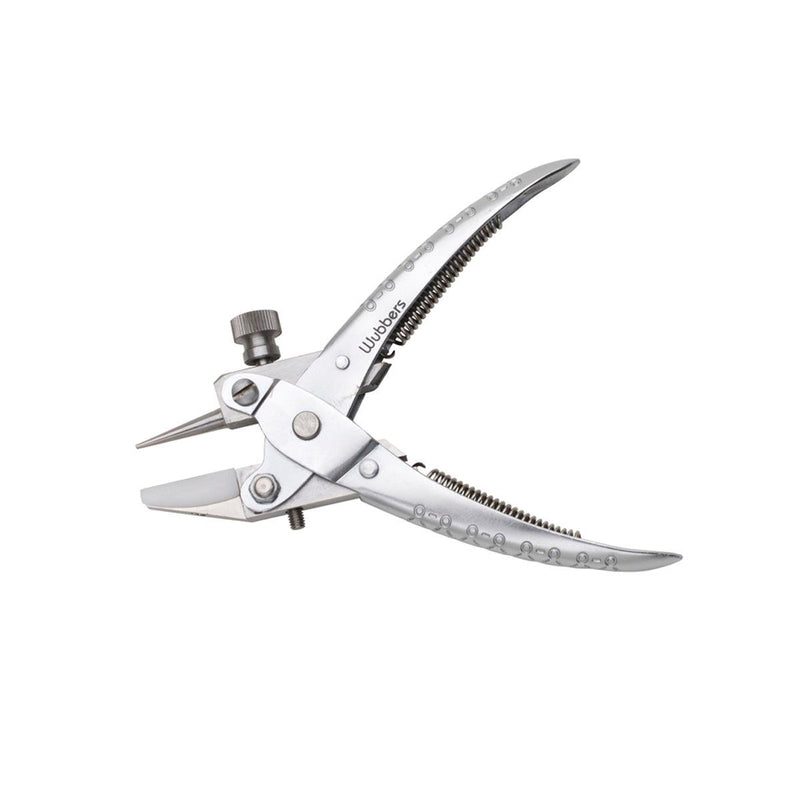Wubbers Nylon Flat Nose-Round Nose Parallel Pliers-with Extra Nylon Jaw - Otto Frei