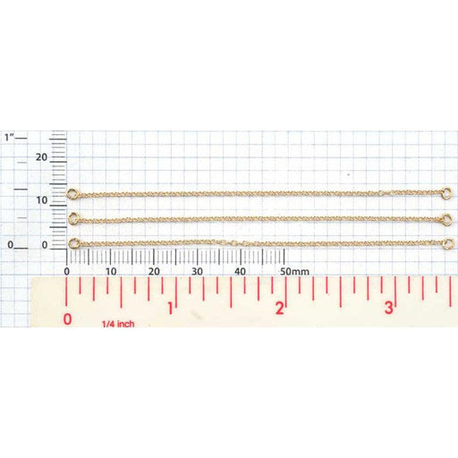 Yellow Gold Filled 3-1/2" Guard Chain - Otto Frei