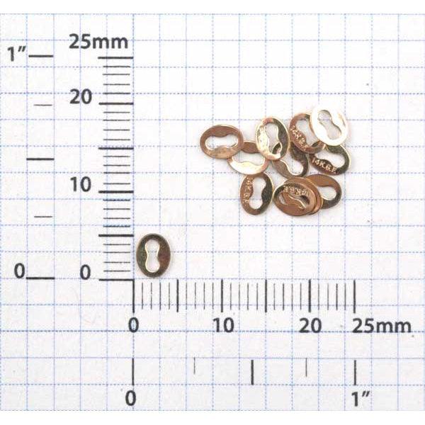 Yellow Gold Filled Italian Chain Tags - Pack of 12 - Otto Frei