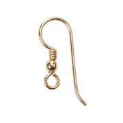 Yellow Gold Filled Premium Shepherd Hook Bead & Coil-Packs of 12 - Otto Frei