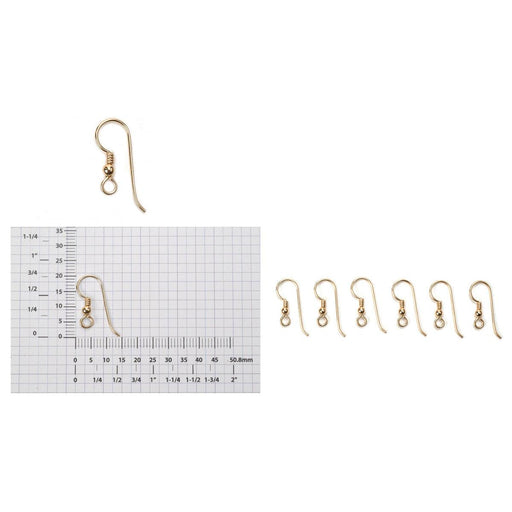 Yellow Gold Filled Premium Shepherd Hook Bead & Coil-Packs of 12 - Otto Frei
